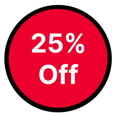 25% off copy