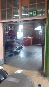 ArrowLine traffic doors in action.